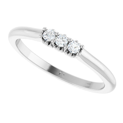 .08 Ctw Lab-Grown Diamond Anniversary Band - White Gold - Lab Grown Diamond