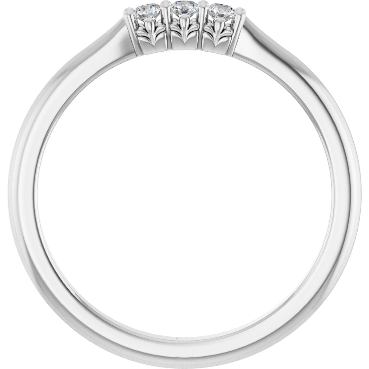 .08 Ctw Lab-Grown Diamond Anniversary Band - White Gold - Lab Grown Diamond