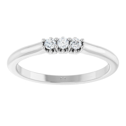 .08 Ctw Lab-Grown Diamond Anniversary Band - White Gold - Lab Grown Diamond