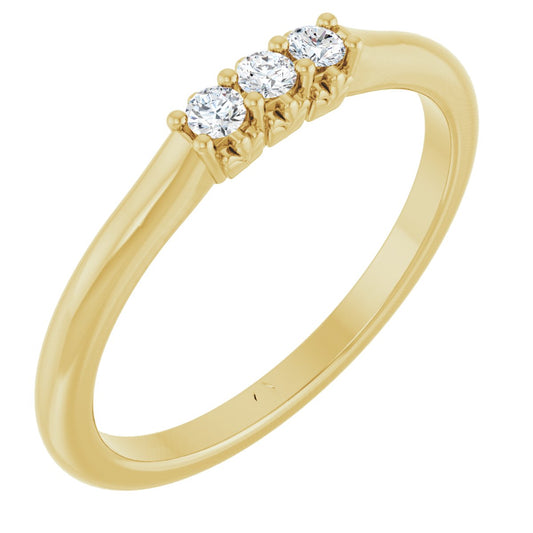 .08 Ctw Lab-Grown Diamond Anniversary Band