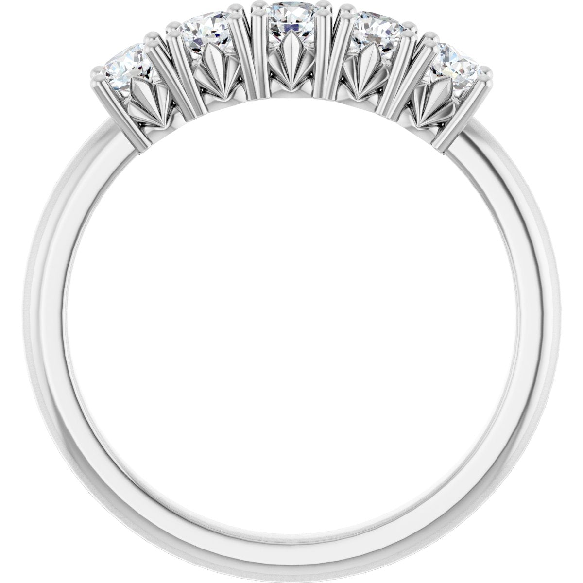 1/2 Ctw Lab-Grown Diamond Anniversary Band - White Gold - Lab Grown Diamond