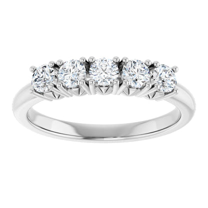 1/2 Ctw Lab-Grown Diamond Anniversary Band - White Gold - Lab Grown Diamond