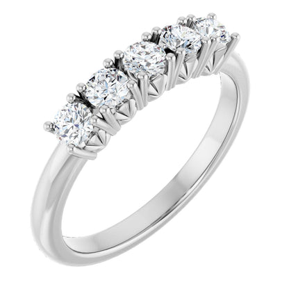 1/2 Ctw Lab-Grown Diamond Anniversary Band - White Gold - Lab Grown Diamond