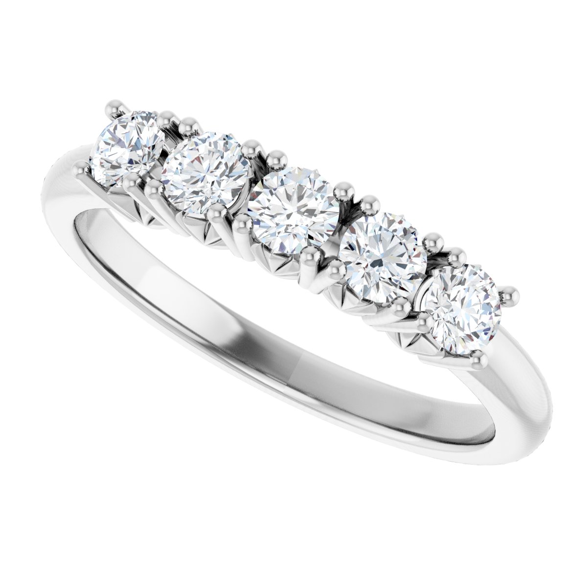 1/2 Ctw Lab-Grown Diamond Anniversary Band - White Gold - Lab Grown Diamond