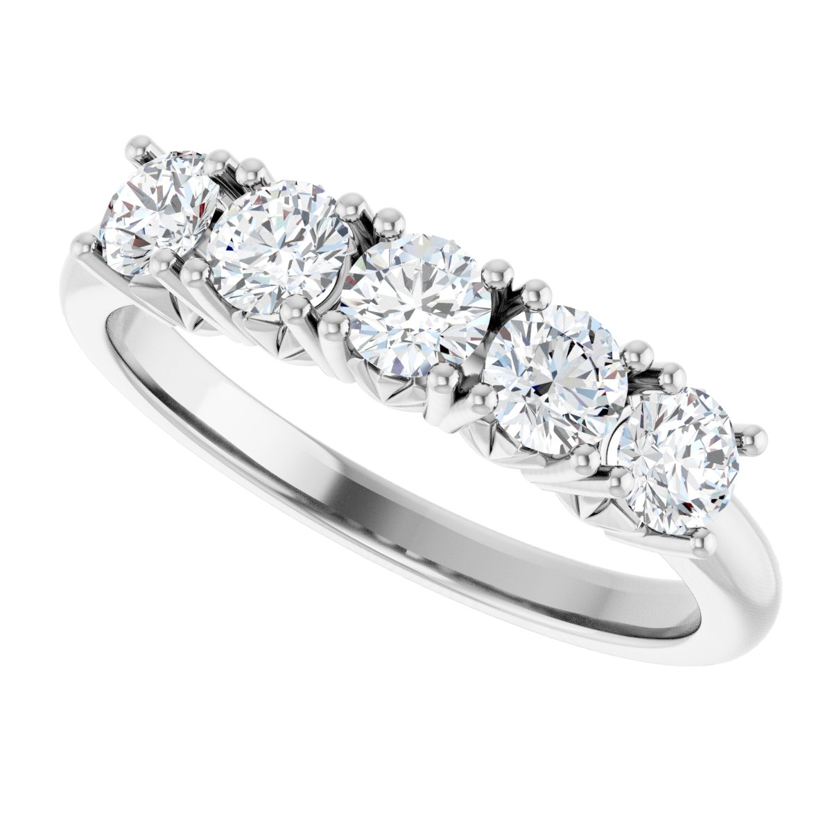 3/4 Ctw Lab-Grown Diamond Anniversary Band - White Gold - Lab Grown Diamond