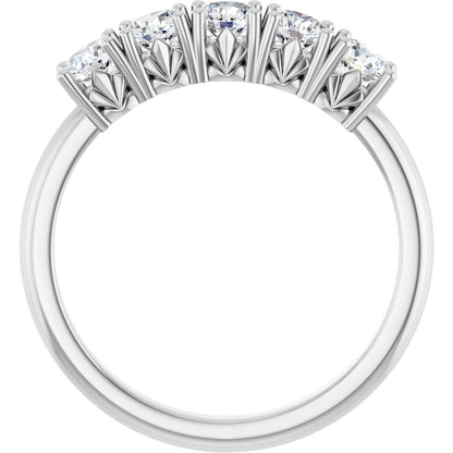 3/4 Ctw Lab-Grown Diamond Anniversary Band - White Gold - Lab Grown Diamond