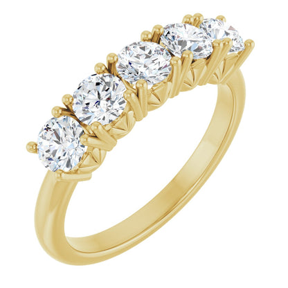 1 1/5 Ctw Lab-Grown Diamond Anniversary Band