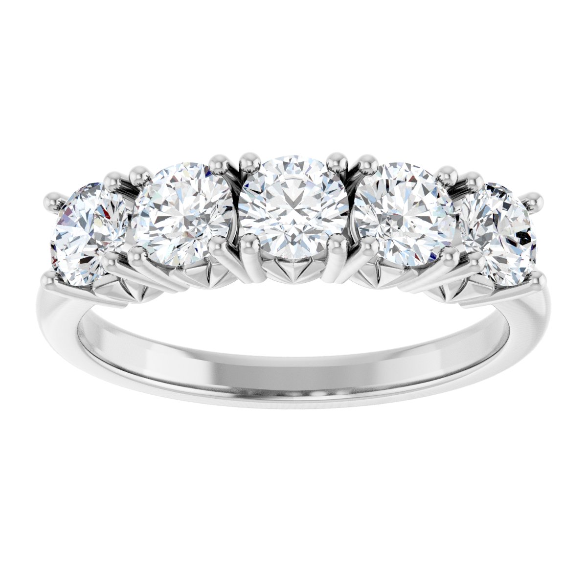 1 1/5 Ctw Lab-Grown Diamond Anniversary Band - White Gold - Lab Grown Diamond