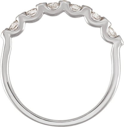 1/3 Ctw Lab-Grown Diamond Anniversary Band - White Gold - Lab Grown Diamond
