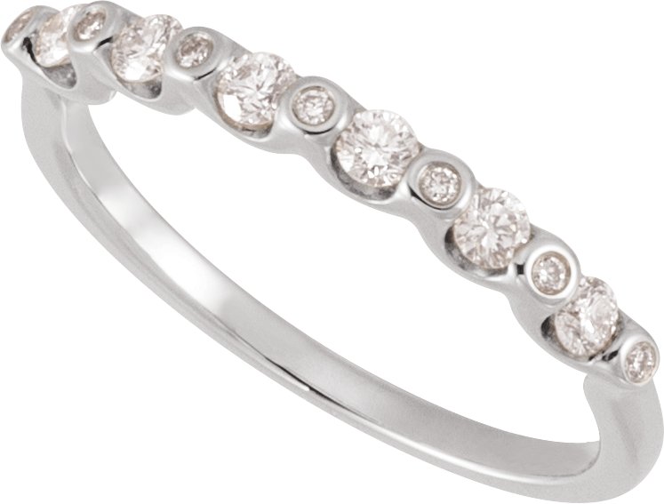 1/3 Ctw Lab-Grown Diamond Anniversary Band - White Gold - Lab Grown Diamond
