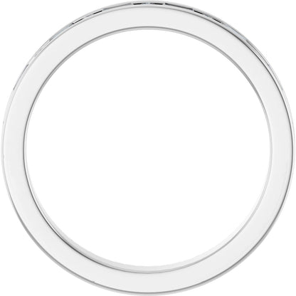 1/3 Ctw Straight Baguette Lab-Grown  Diamond Anniversary Band - White Gold - Lab Grown Diamond