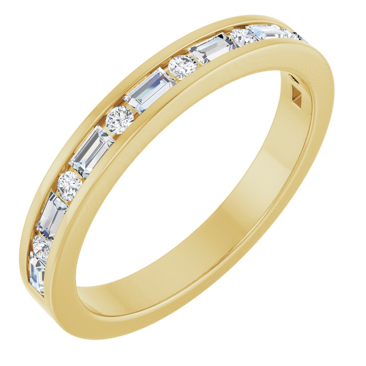 1/3 Ctw Straight Baguette Lab-Grown  Diamond Anniversary Band