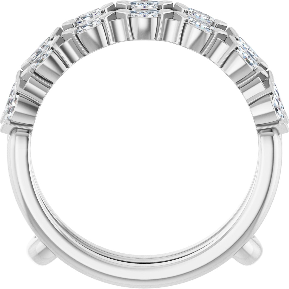3/8 Ctw Marquise Lab-Grown Diamond Ring Guard - White Gold - Lab Grown Diamond