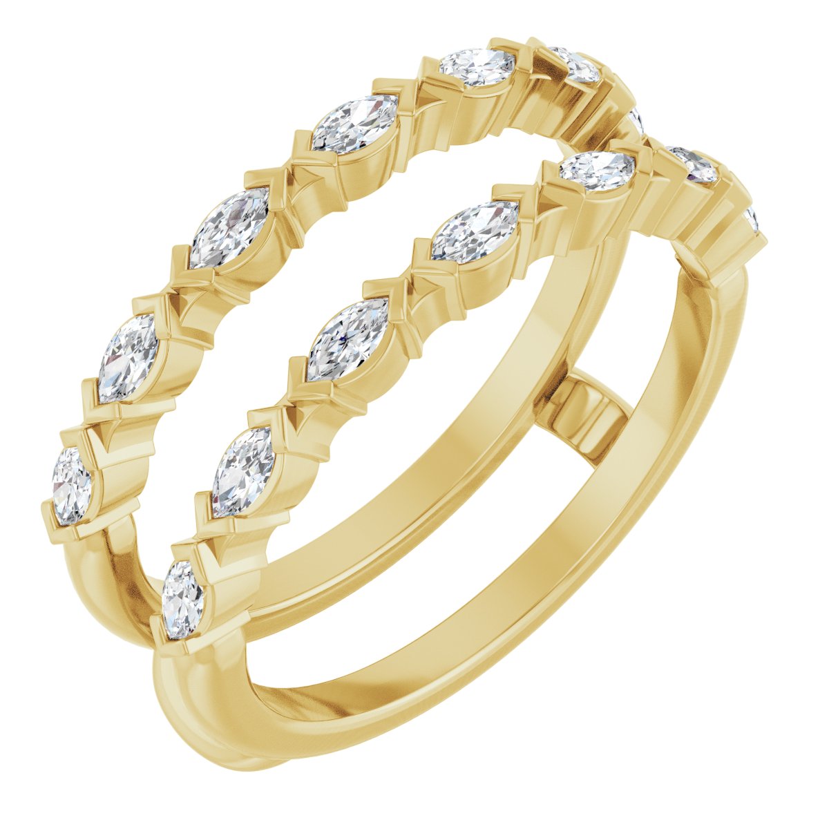 3/8 Ctw Marquise Lab-Grown Diamond Ring Guard