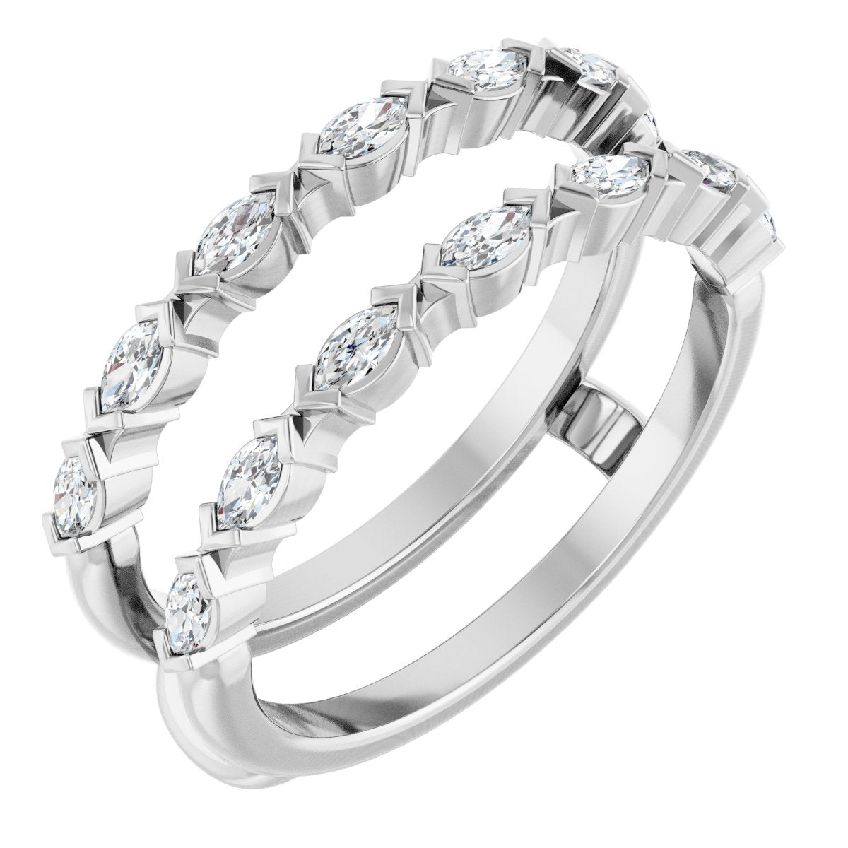 3/8 Ctw Marquise Lab-Grown Diamond Ring Guard