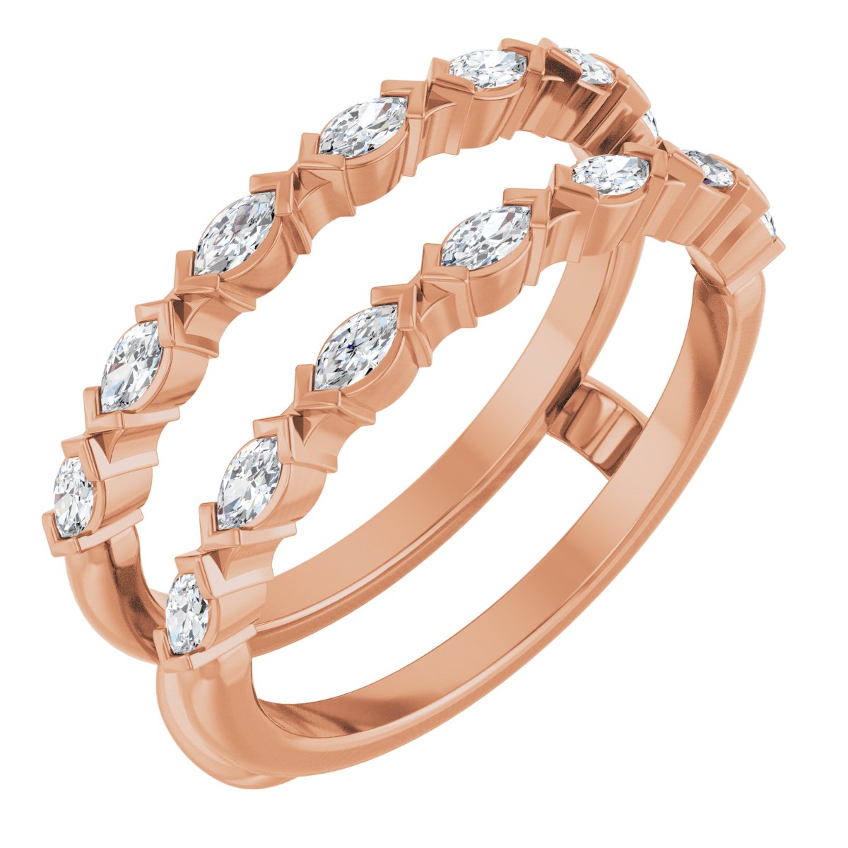 3/8 Ctw Marquise Lab-Grown Diamond Ring Guard