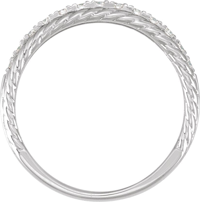 1/3 Ctw Lab-Grown Diamond Anniversary Band - White Gold - Lab Grown Diamond