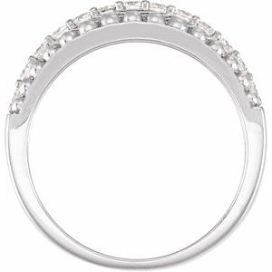 1/2 Ctw Lab-Grown Diamond Band