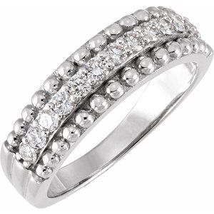 1/2 Ctw Lab-Grown Diamond Band