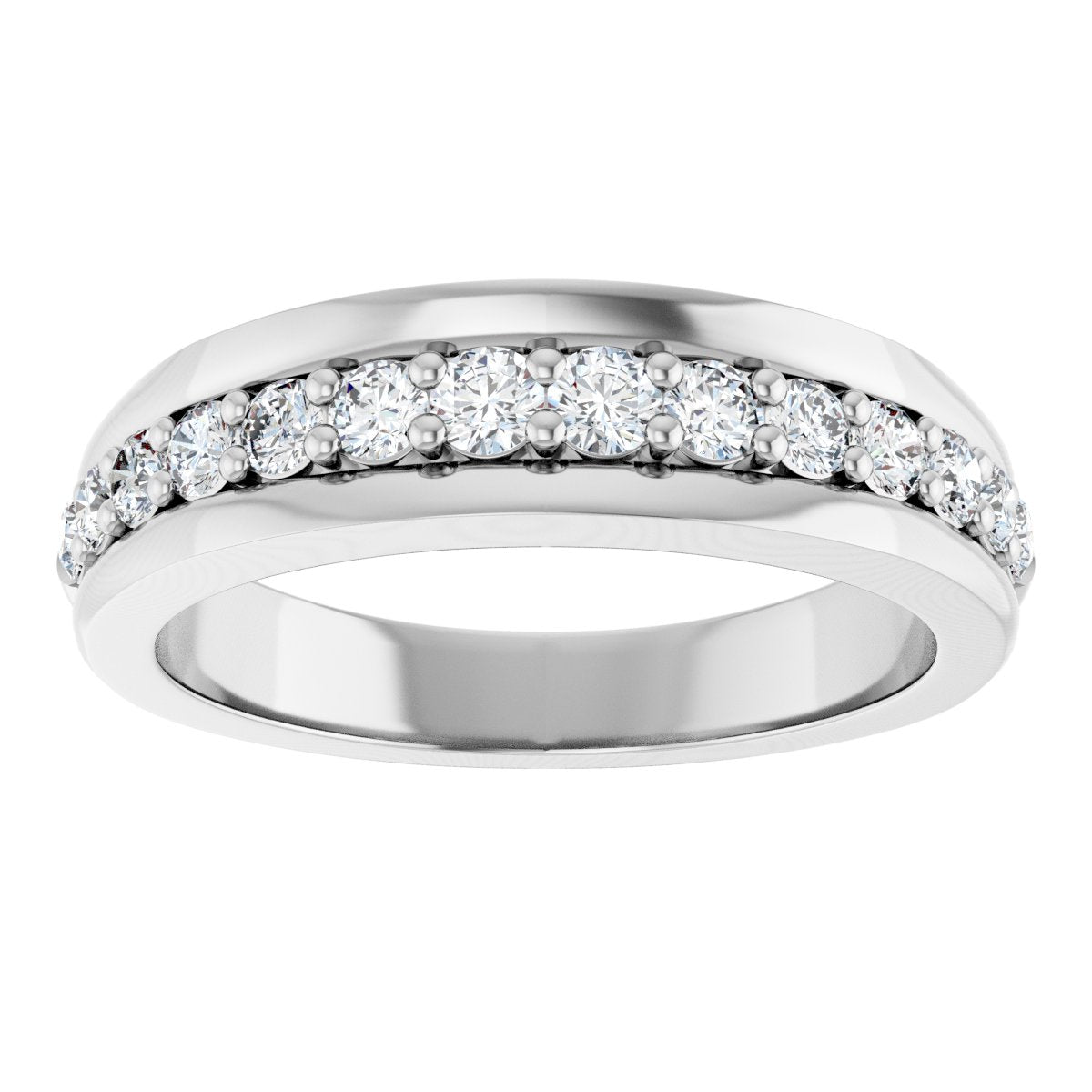 1/2 Ctw Lab-Grown Diamond Anniversary Band - White Gold - Lab Grown Diamond