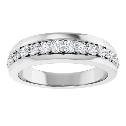 1/2 Ctw Lab-Grown Diamond Anniversary Band - White Gold - Lab Grown Diamond