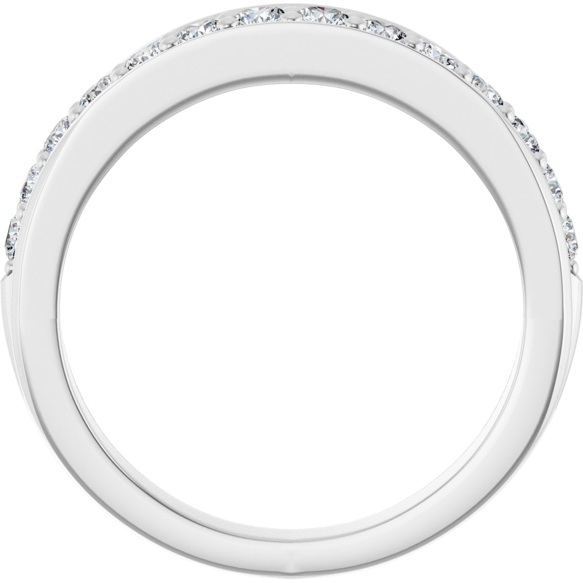 1/2 Ctw Lab-Grown Diamond Anniversary Band - White Gold - Lab Grown Diamond