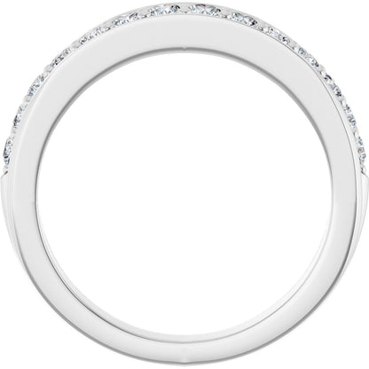1/2 Ctw Lab-Grown Diamond Anniversary Band - White Gold - Lab Grown Diamond