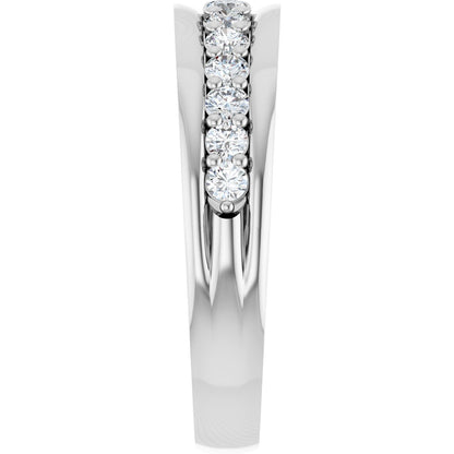 1/2 Ctw Lab-Grown Diamond Anniversary Band - White Gold - Lab Grown Diamond