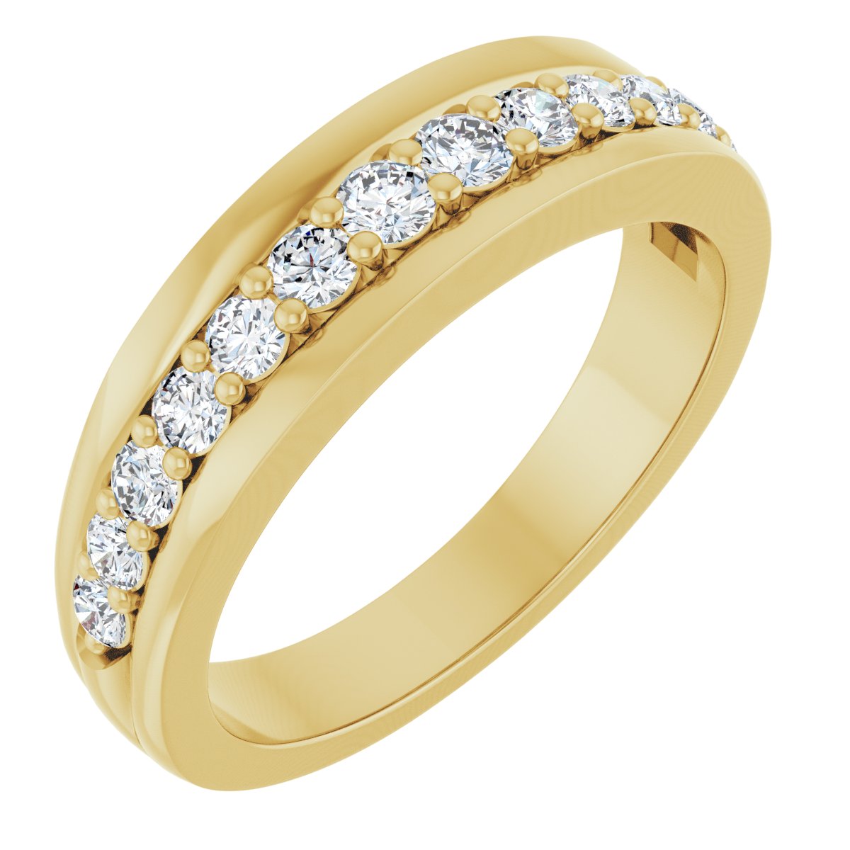 1/2 Ctw Lab-Grown Diamond Anniversary Band