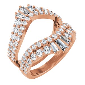 2 Ctw Straight Baguette Lab-Grown Diamond Ring Guard