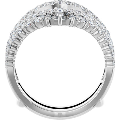 2 Ctw Straight Baguette Lab-Grown Diamond Ring Guard - White Gold - Lab Grown Diamond