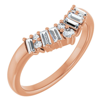 1/3 Ctw Lab-Grown Diamond Contour Band