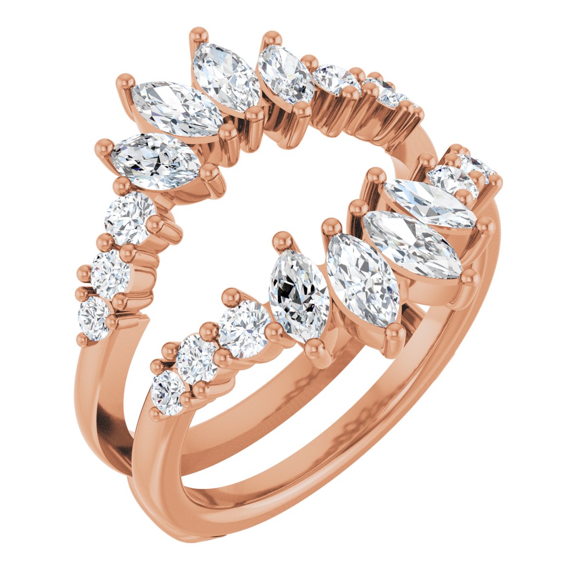 1 1/2 Ctw Marquise Lab-Grown Diamond Ring Guard