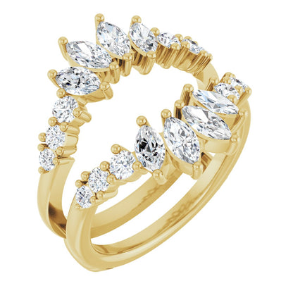 1 1/2 Ctw Marquise Lab-Grown Diamond Ring Guard