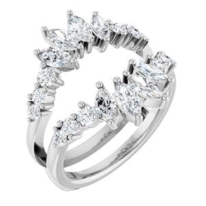1 1/2 Ctw Marquise Lab-Grown Diamond Ring Guard