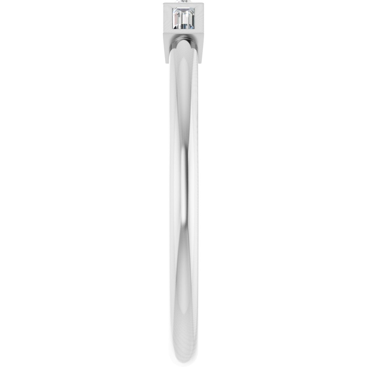 1/10 Ctw Straight Baguette Lab-Grown Diamond Anniversary Band - White Gold - Lab Grown Diamond