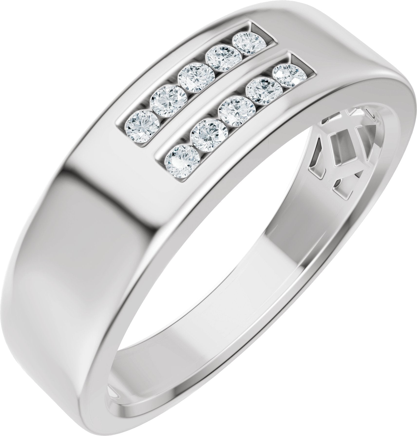 1/6 Ctw Lab-Grown Diamond Band - White Gold - Lab Grown Diamond