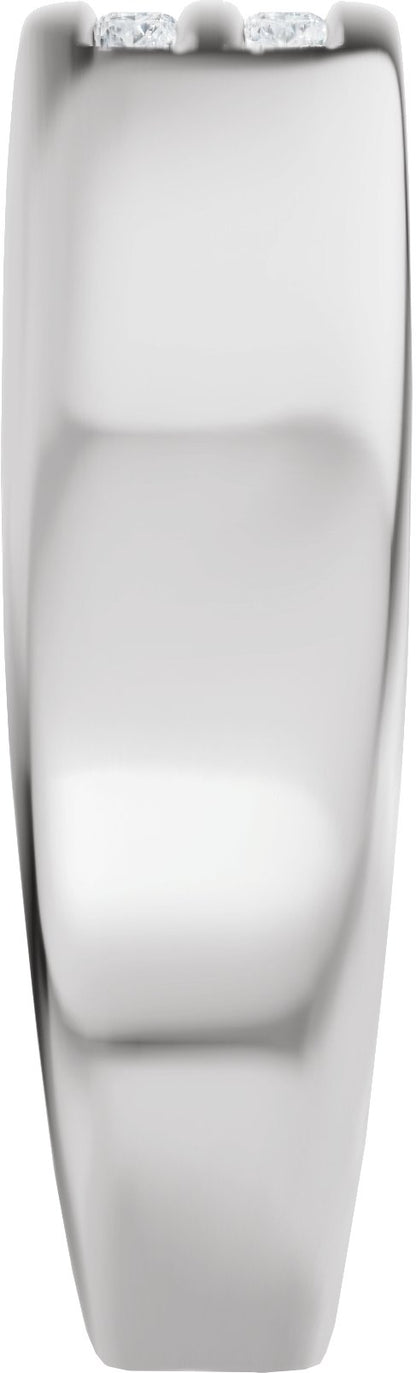1/6 Ctw Lab-Grown Diamond Band - White Gold - Lab Grown Diamond