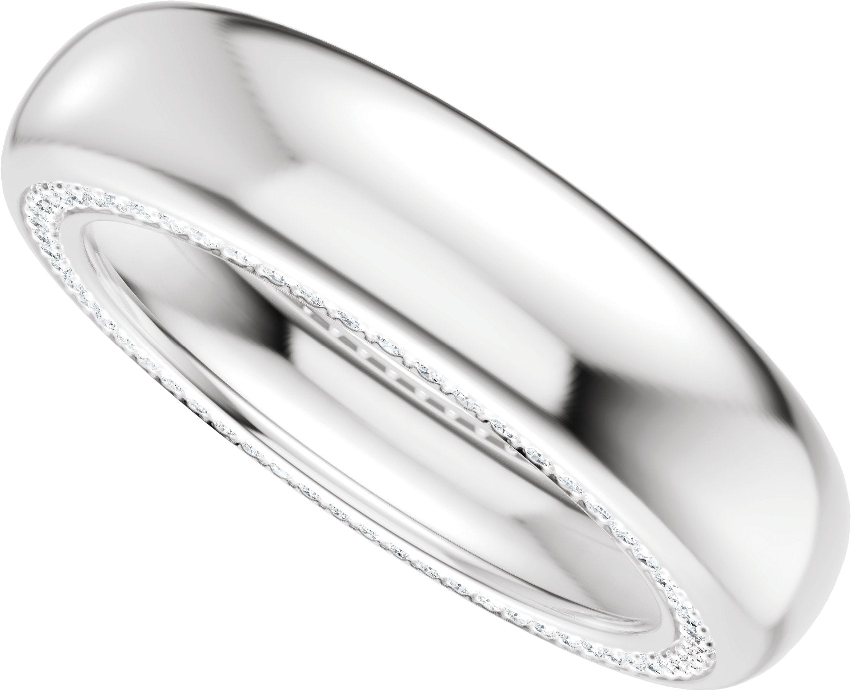 5/8 Ctw Lab-Grown Diamond Band - White Gold - Lab Grown Diamond