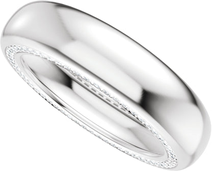 5/8 Ctw Lab-Grown Diamond Band - White Gold - Lab Grown Diamond