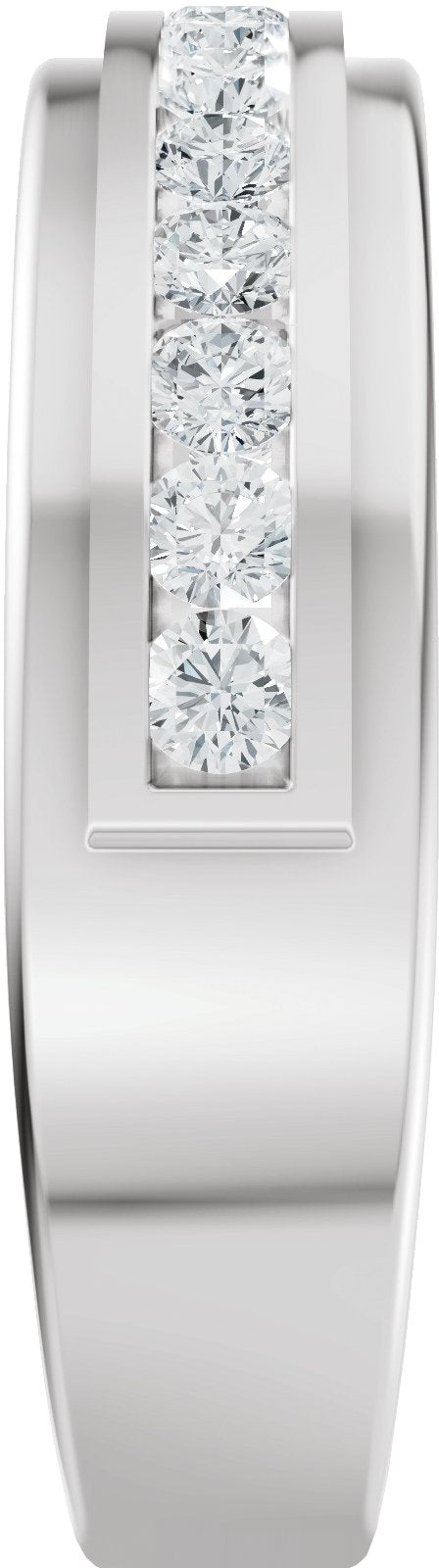 5/8 Ctw Lab-Grown Diamond Band - White Gold - Lab Grown Diamond