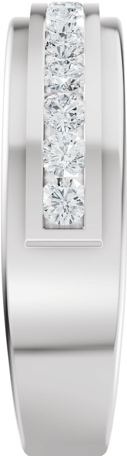 5/8 Ctw Lab-Grown Diamond Band - White Gold - Lab Grown Diamond