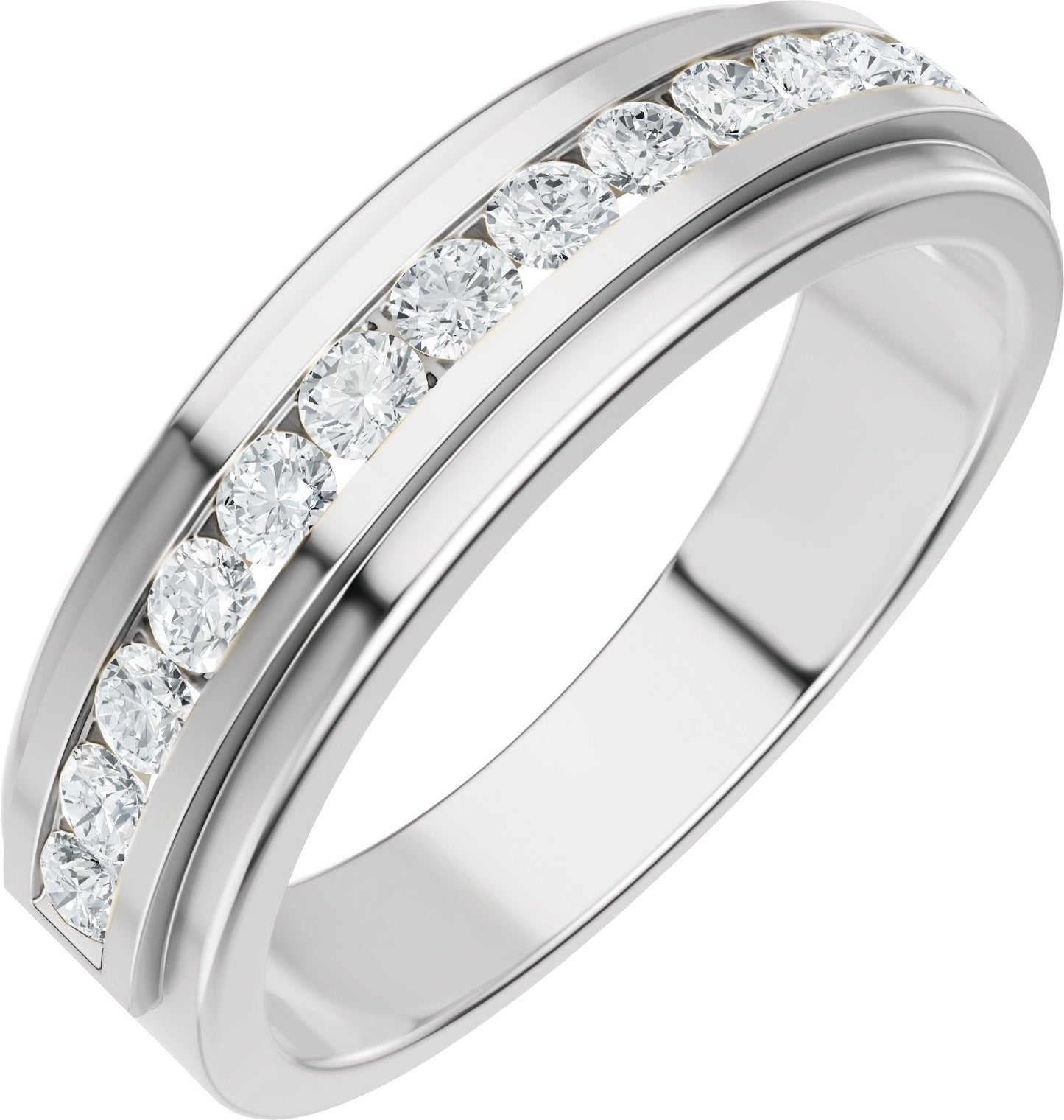 5/8 Ctw Lab-Grown Diamond Band - White Gold - Lab Grown Diamond