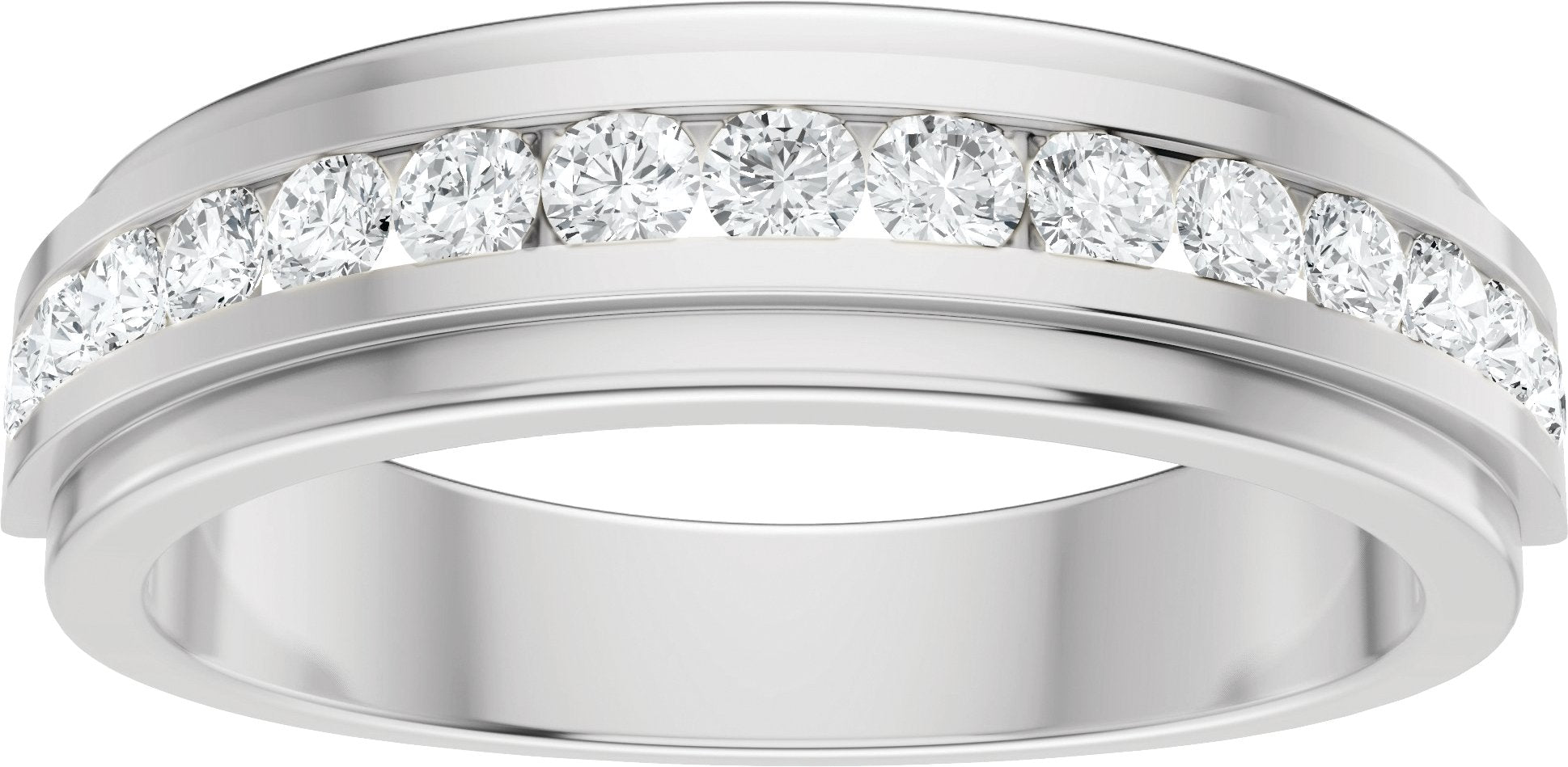 5/8 Ctw Lab-Grown Diamond Band - White Gold - Lab Grown Diamond