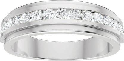 5/8 Ctw Lab-Grown Diamond Band - White Gold - Lab Grown Diamond