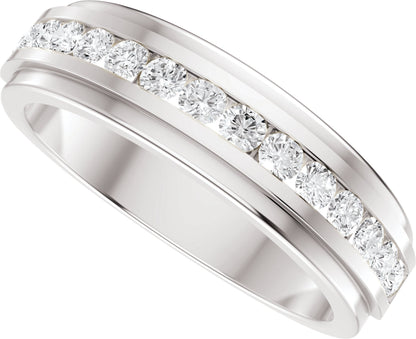 5/8 Ctw Lab-Grown Diamond Band - White Gold - Lab Grown Diamond