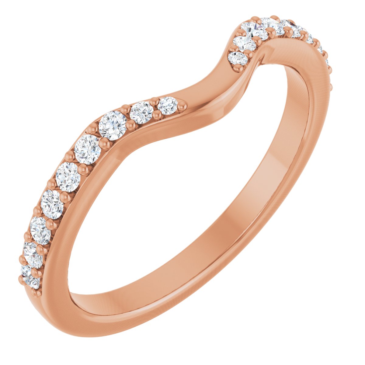 1/5 Ctw Lab-Grown Diamond Contour Band