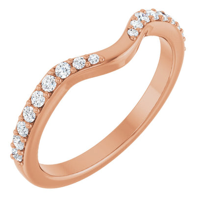 1/5 Ctw Lab-Grown Diamond Contour Band