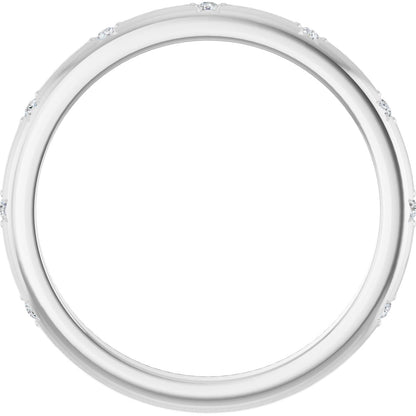 .06 Ctw Lab-Grown Diamond Anniversary Band - White Gold - Lab Grown Diamond