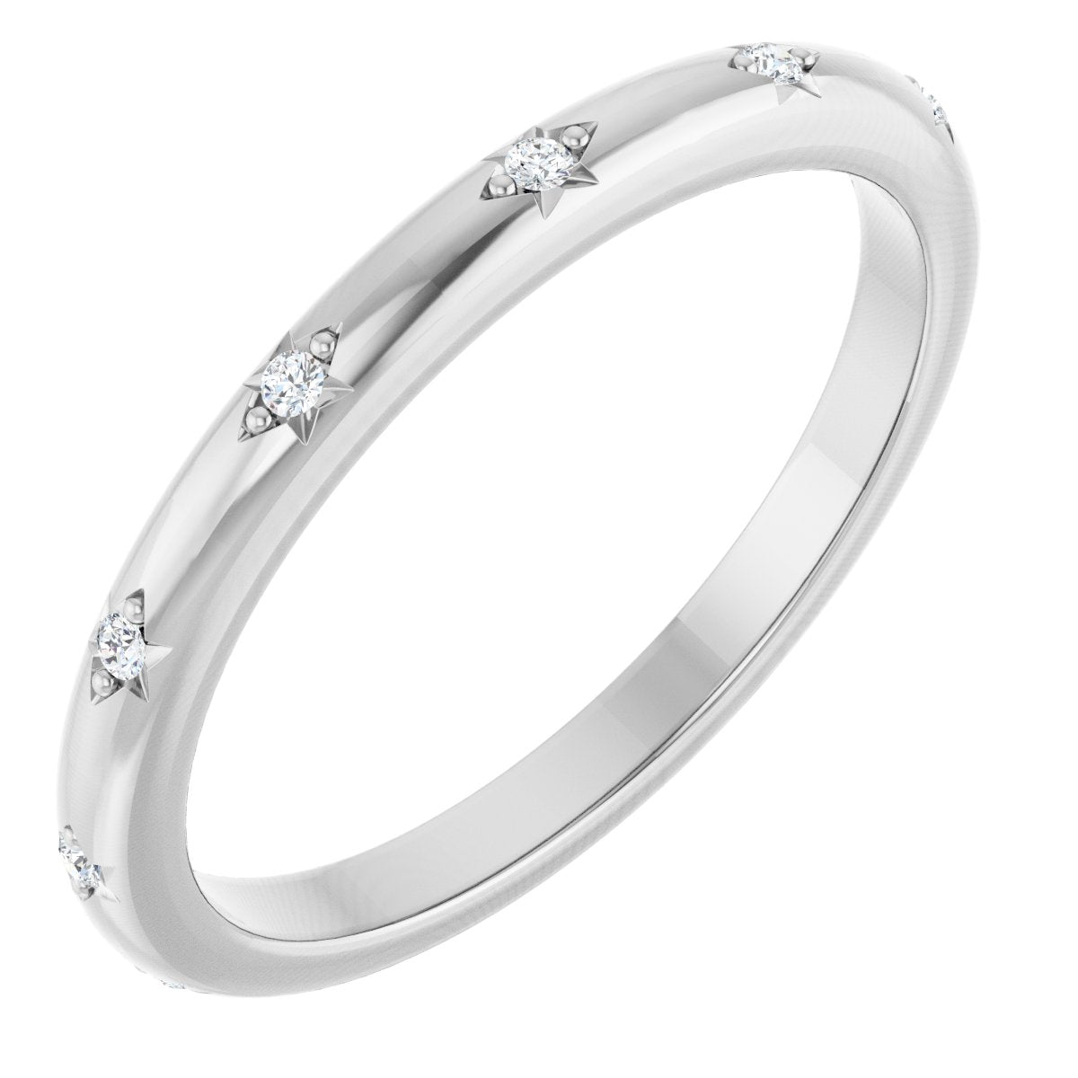 .06 Ctw Lab-Grown Diamond Anniversary Band - White Gold - Lab Grown Diamond
